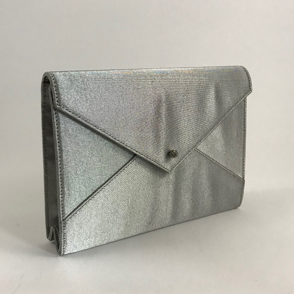 kate spade silver clutch